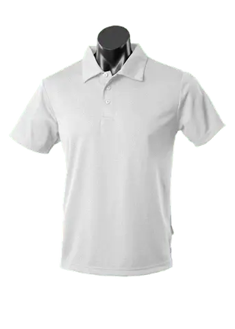 Aussie Pacific Men's Botany Corporate Polo Shirt 1307 Casual Wear Aussie Pacific White S